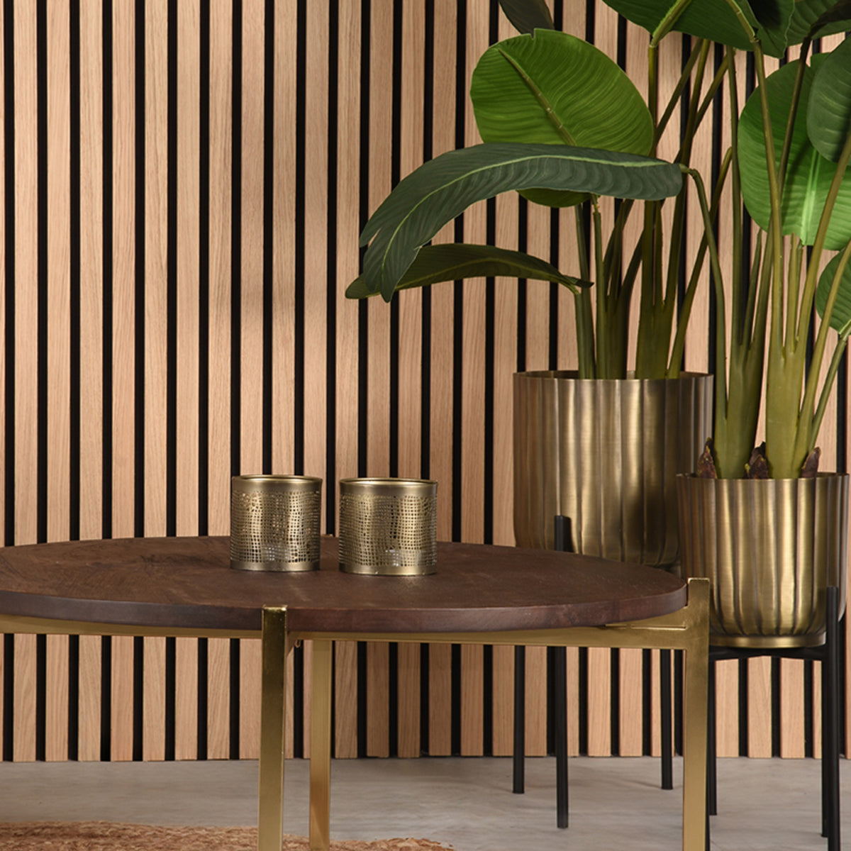 LABEL51 Kaarsenhouders - Antiek goud - Metaal