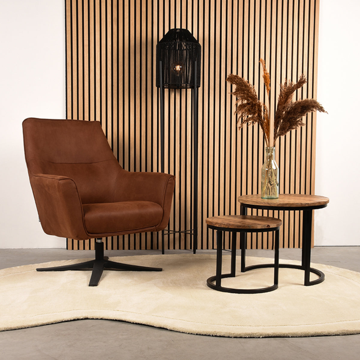 LABEL51 Vloerkleden Mody - Ivoor - Synthetisch - 200x300 cm