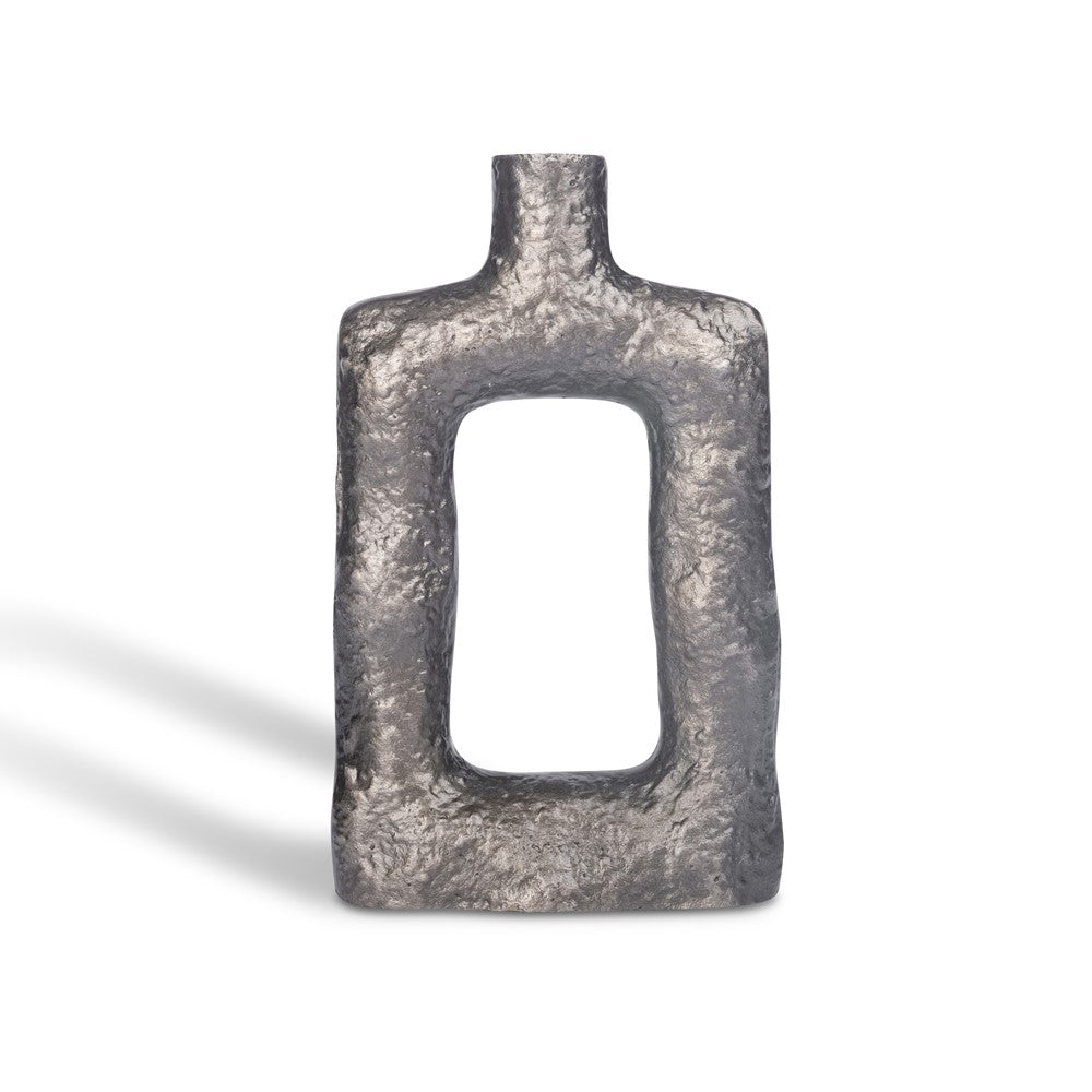 Vase Langwerpig Zilver