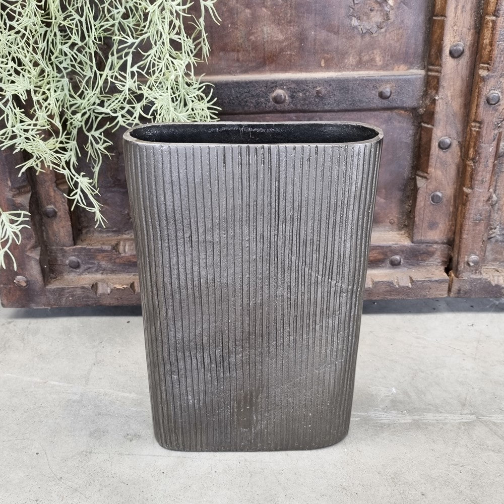 Vaas Ovaal Loodkleurige 34