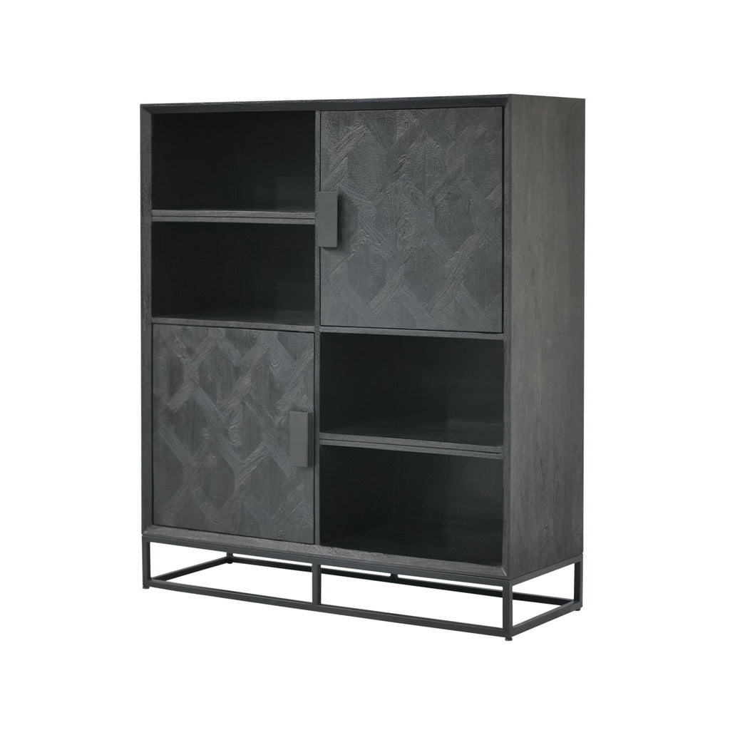 Barkast 140 with 2 doors and 4 open compartments.