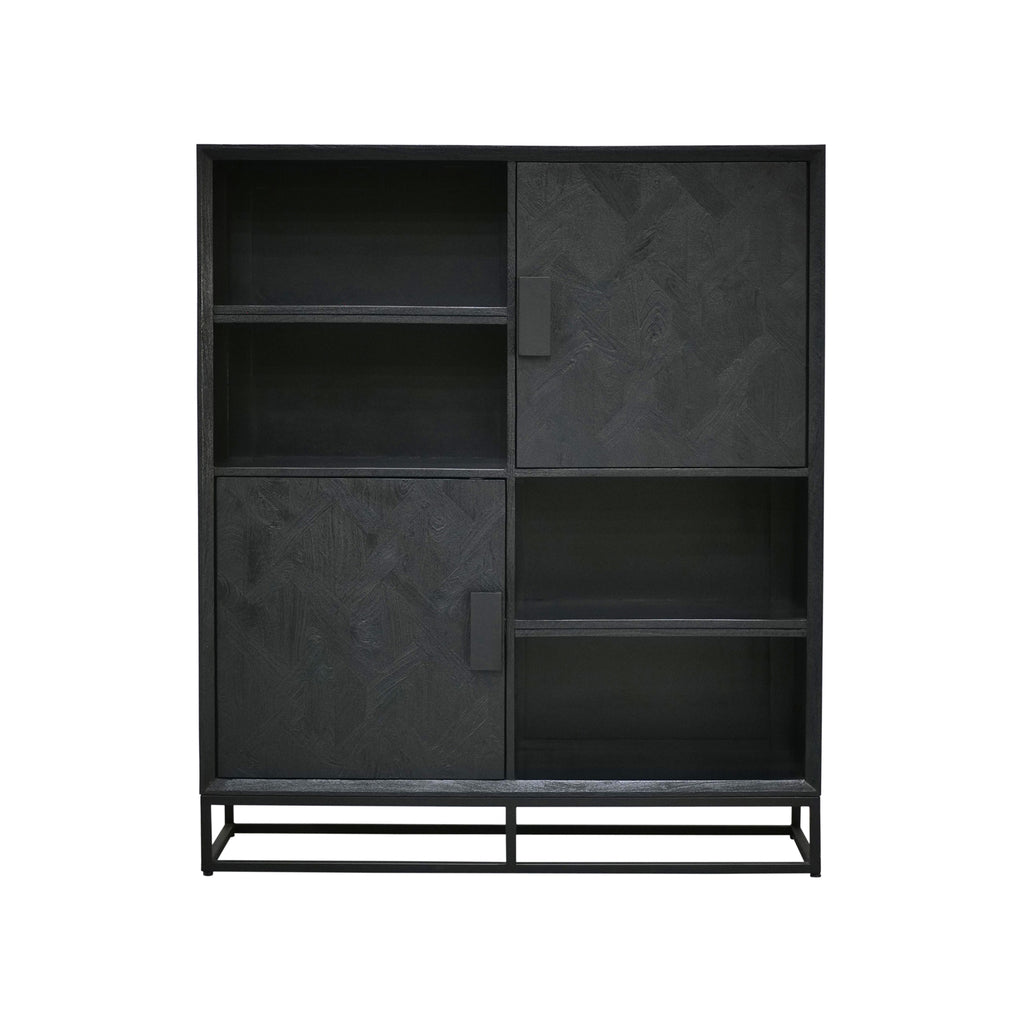 Barkast 140 with 2 doors and 4 open compartments.