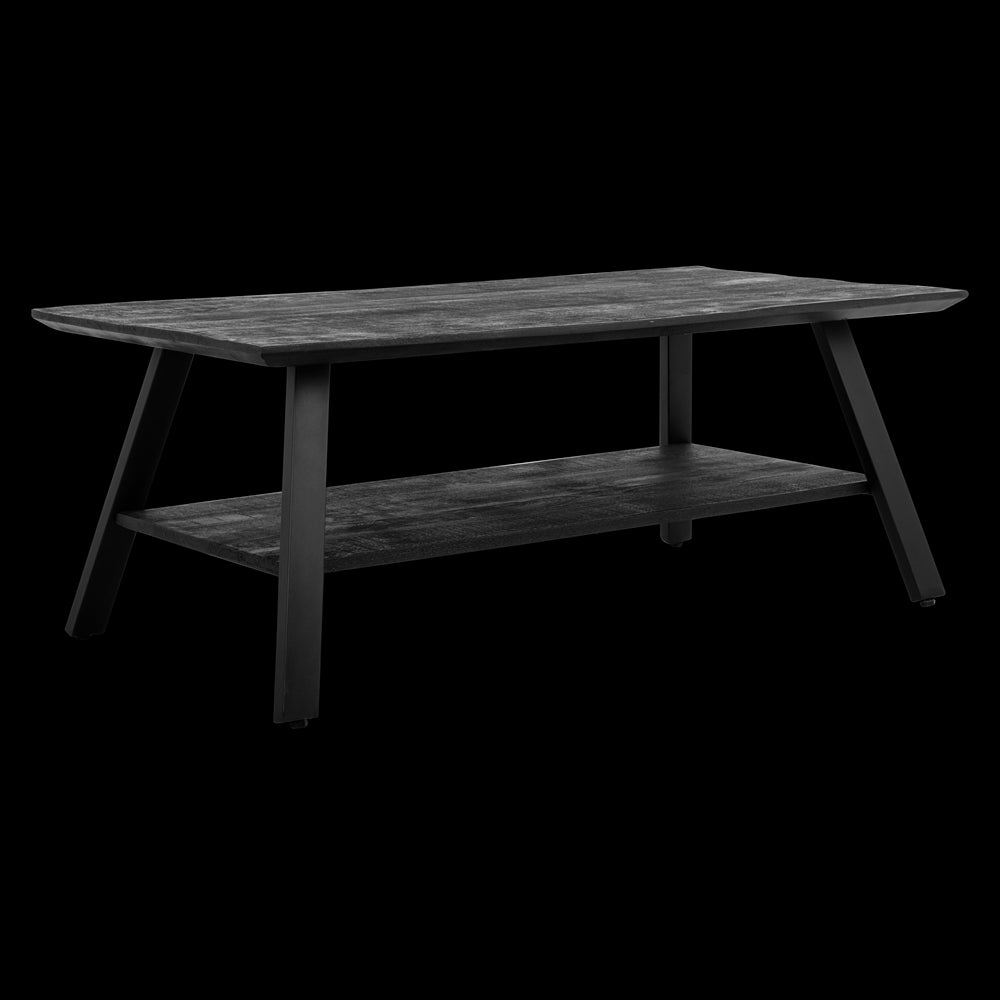 Coffee table Berlin Black with Compartment