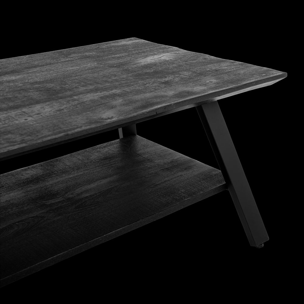 Coffee table Berlin Black with Compartment
