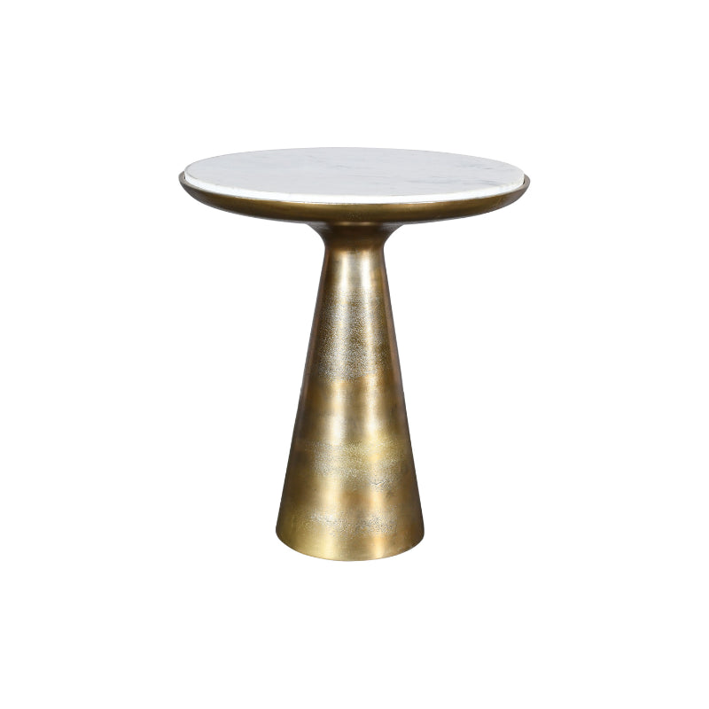 Side table Essy Large | White marble 45 cm