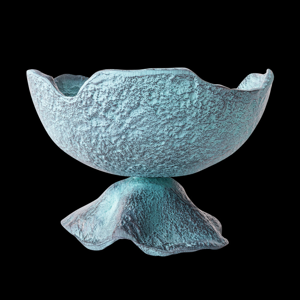 Schaal Decoratief Blauw Patina (set van 4)