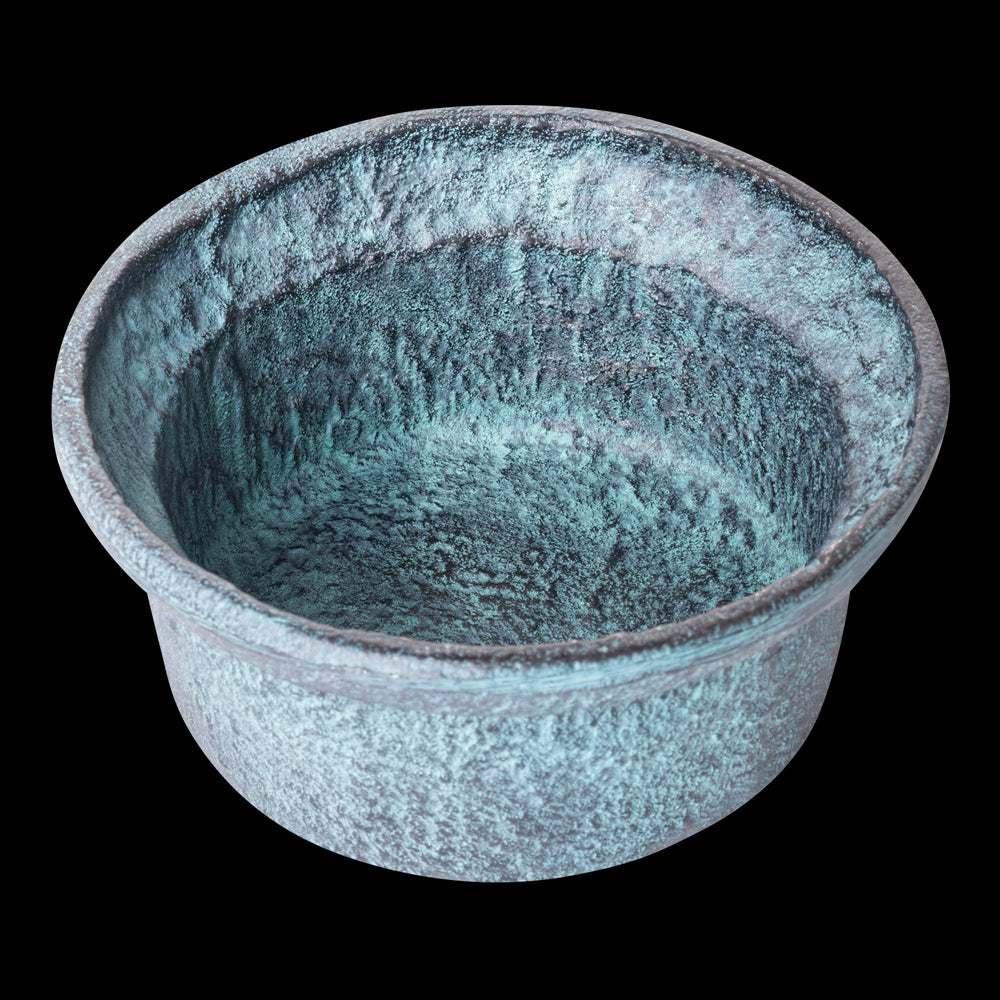 Schaal Decoratief Blauw Patina (set van 4)