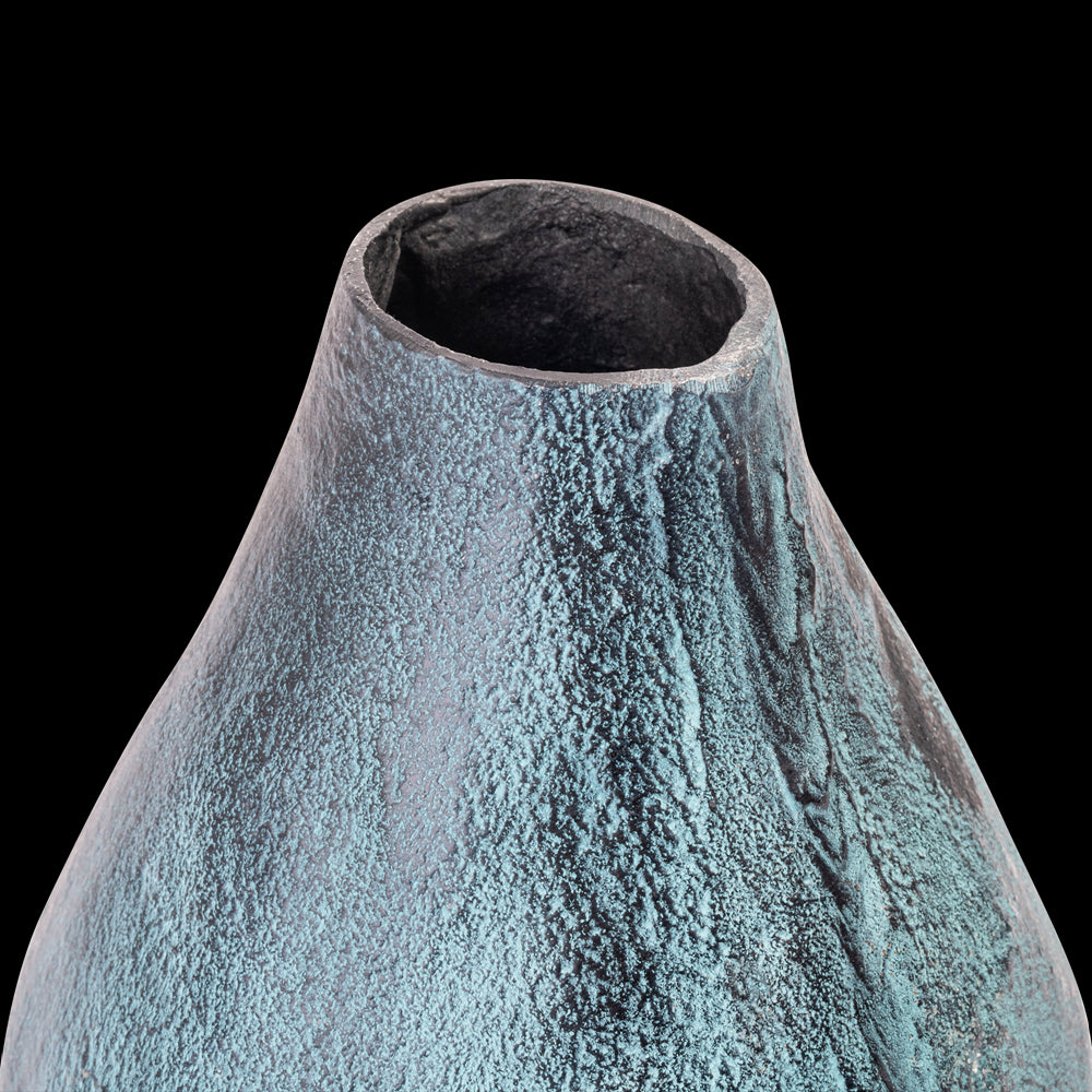 Vaasje Blauw Patina (set van 4)