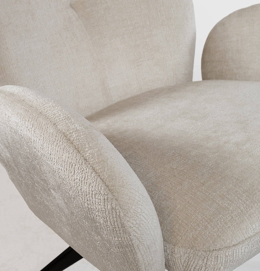 Bobby swivel chair 360 - Perfect Harmony - Ivory 02