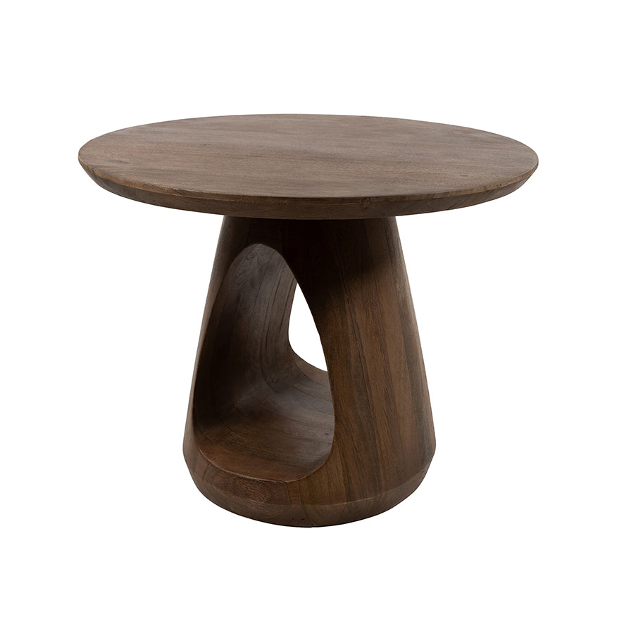 Bremen salontafel Ø60, H45, Bruin Walnoot