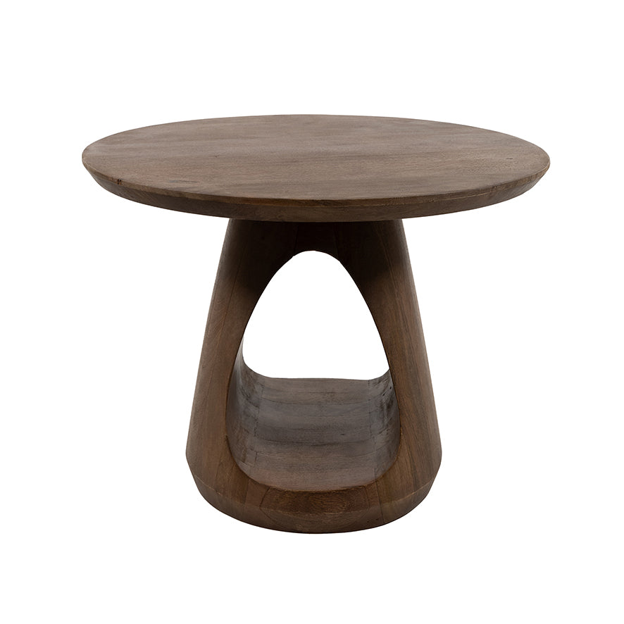 Bremen salontafel Ø60, H45, Bruin Walnoot