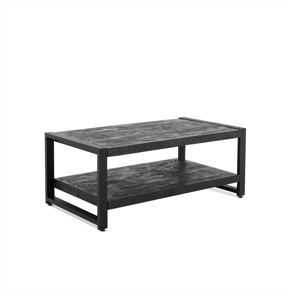 Salontafel Britt Zwart met Legplank 110