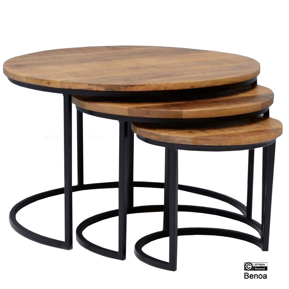 Rylee Salontafel 2 cm top Set van 3