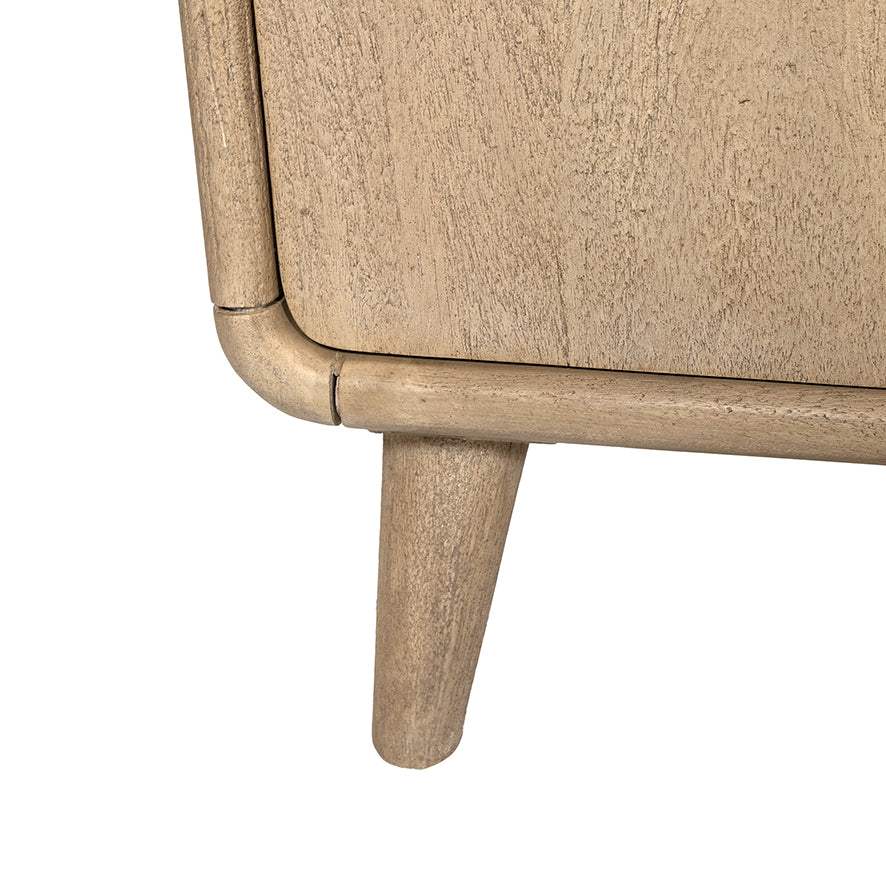 Commode 85 met 2 deuren, Acacia Weathered Wood