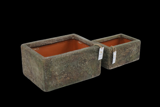 Rectangular Vases Set van 2