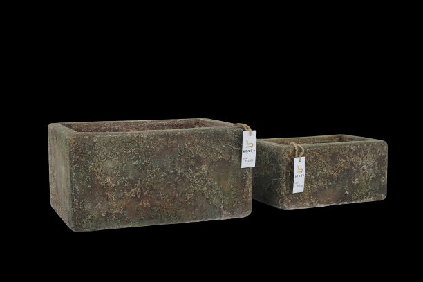 Rectangular Vases Set van 2