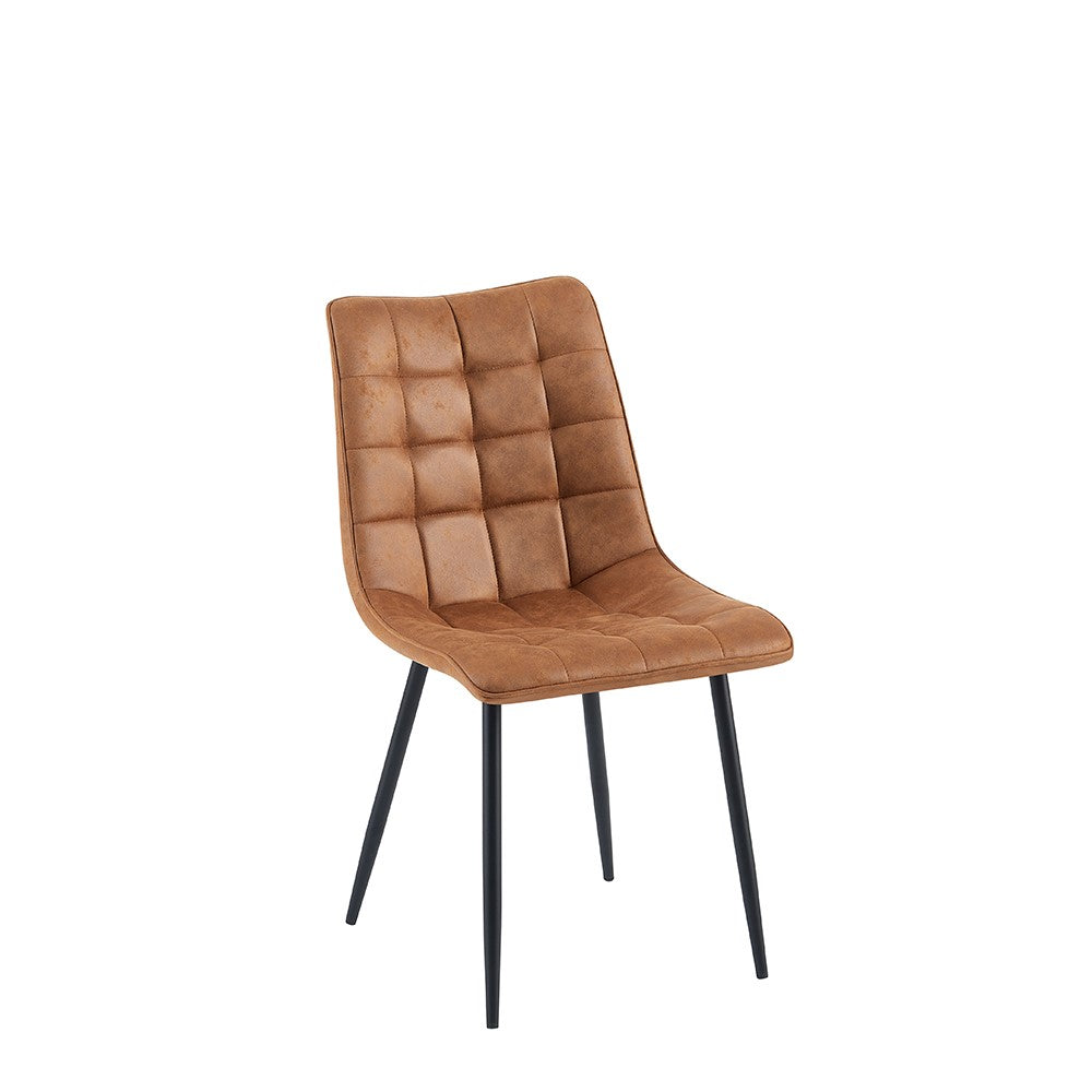 Eetkamerstoel Lucille Cognac 4 stuks per doos (set van 4)