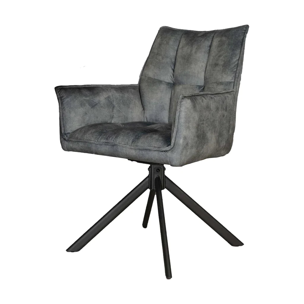 Eetkamerstoel Dani | Velvet Light Blue (Set van 2)