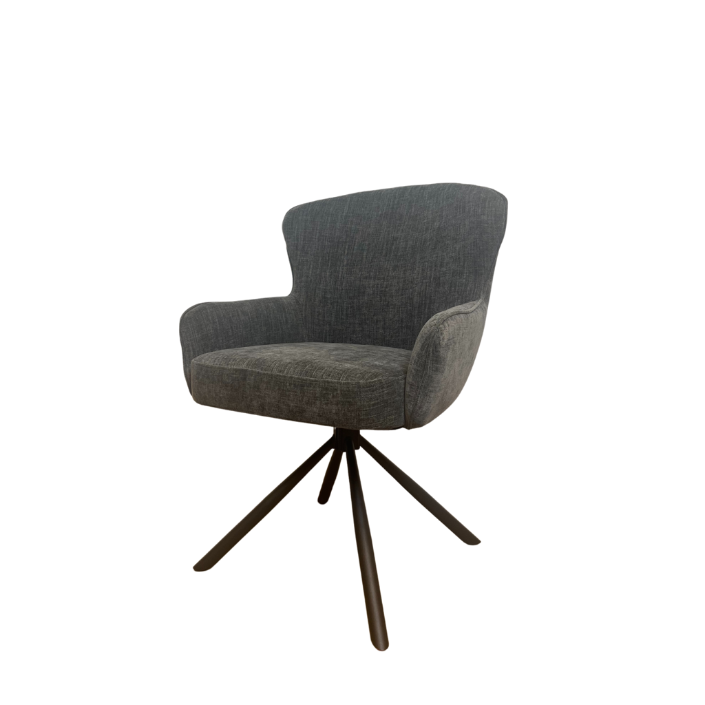 Eetkamerstoel Hanna | Charcoal brown (Set van 2)
