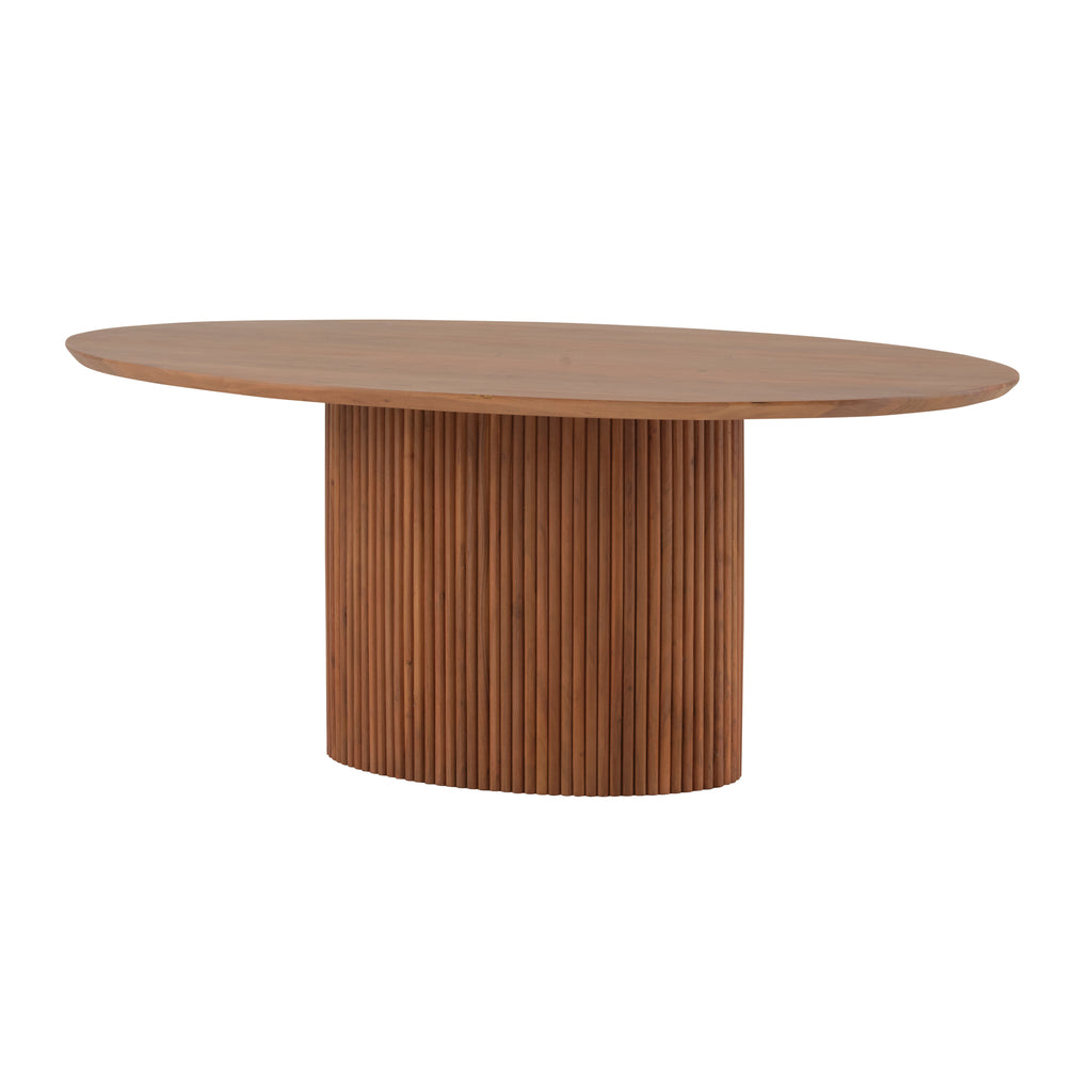 Oval eettafel 180, Acacia Naturale