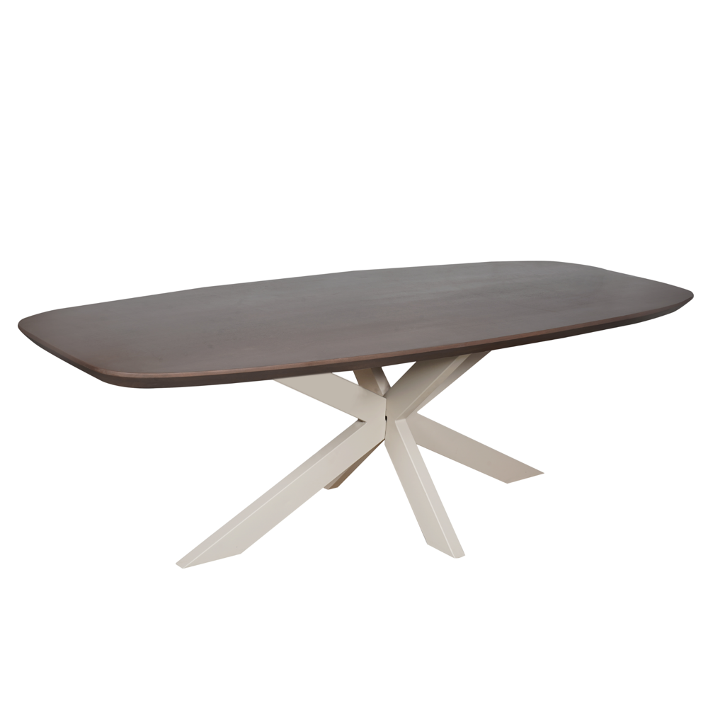 Eettafel Madison Walnoot | 280 cm | Deens Ovaal | Poot Zand