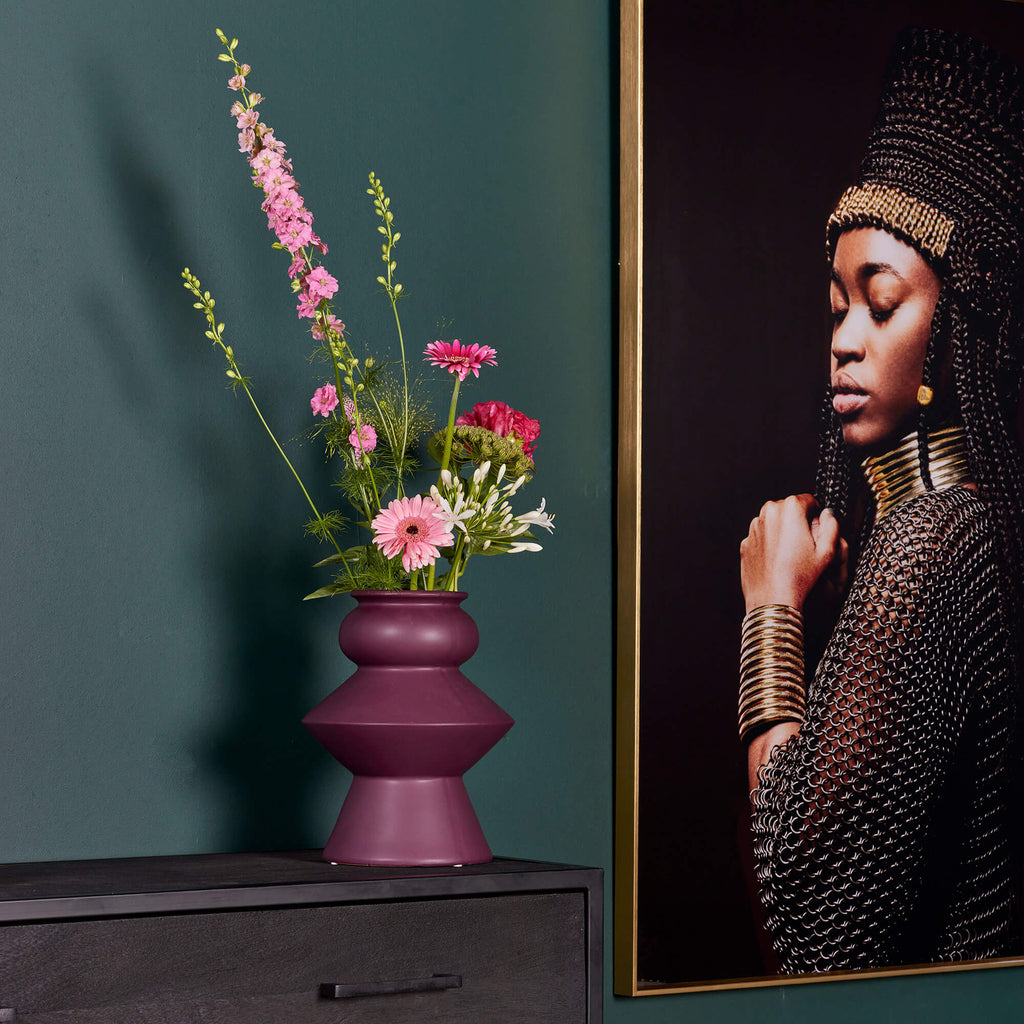 Kabinetkast New York | Mangohout en staal | 100 cm