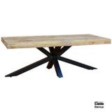 Coffee table Mango 3+3 top with spider leg