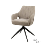 Marley eetkamerstoel - 360ARS - Storm - Ecru 02 (Set van 2)