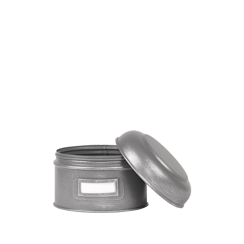 LABEL51 Opbergblik - Antiek grijs - Metaal - S - 13x13x10 cm