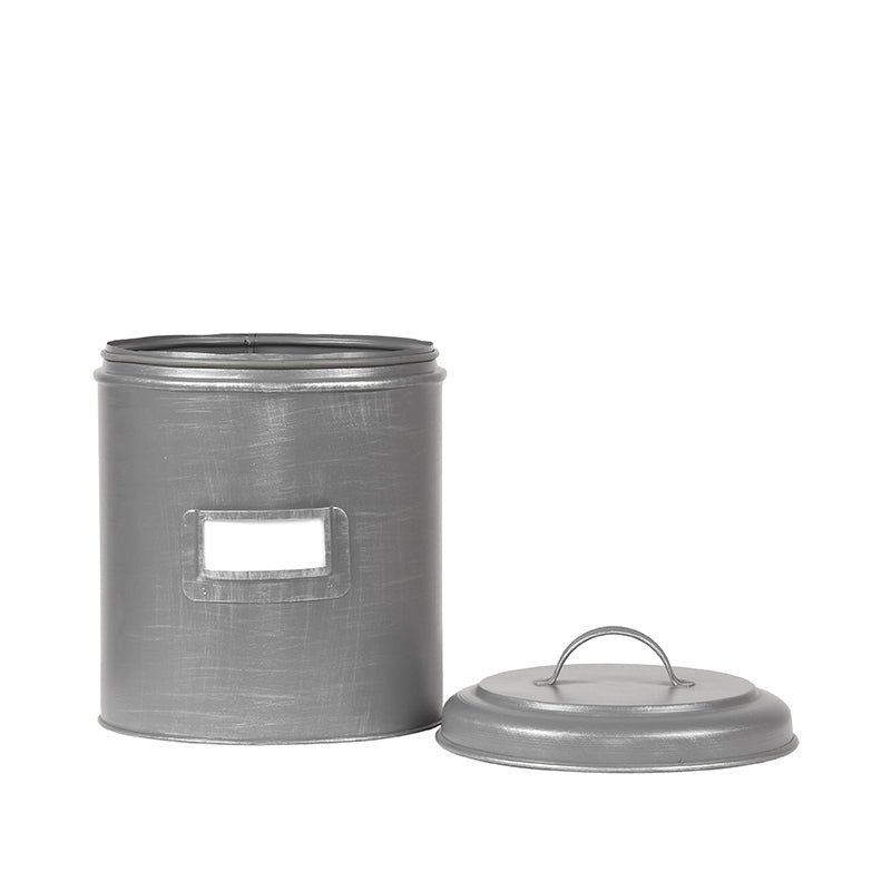 LABEL51 Opbergblik - Antiek grijs - Metaal - XXL - 21x21x29 cm