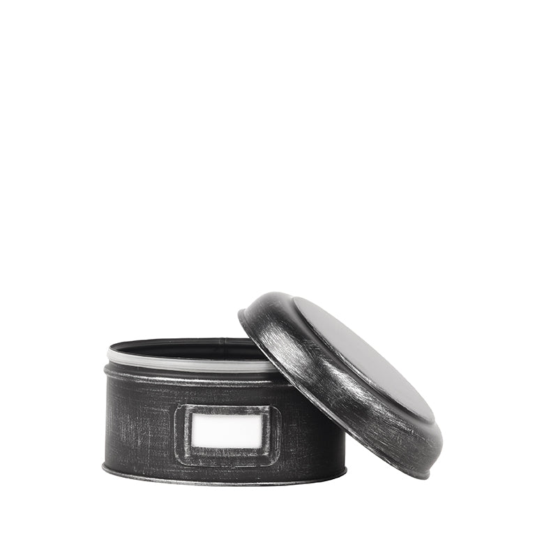 LABEL51 Opbergblik - Zwart - Metaal - M - 18x18x10 cm