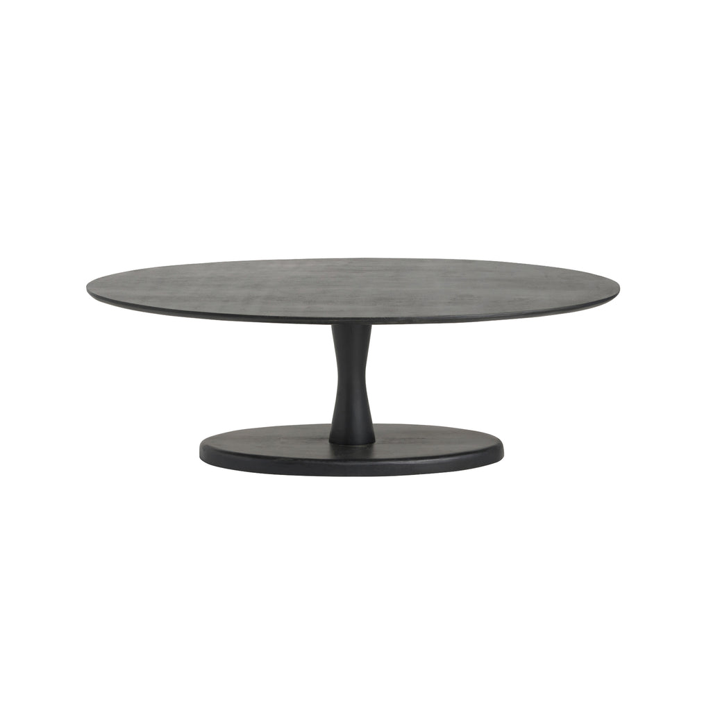 Salontafel 140, ovaal, Zwart