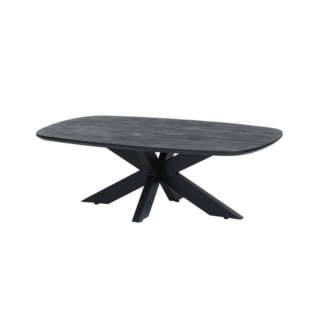 Salontafel ovaal 120, Acacia Zwart