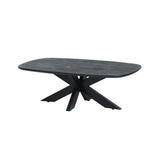 Salontafel ovaal 120, Acacia Zwart