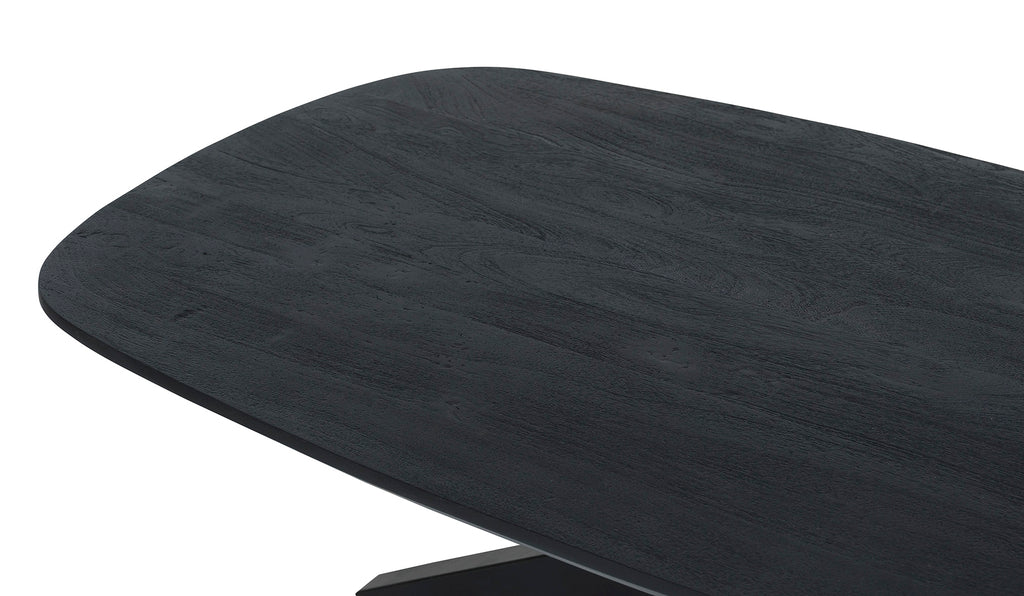 Salontafel ovaal 120, Acacia Zwart