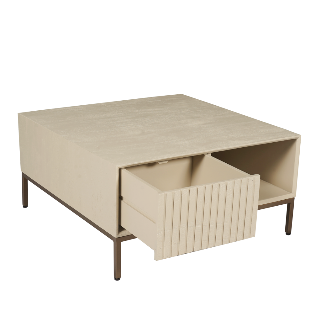 Coffee table Madison Sand | 80 cm | Square