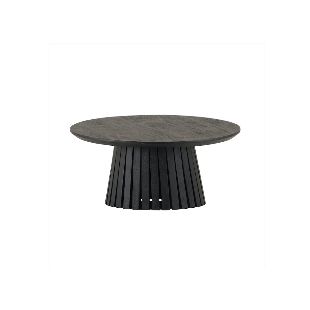 Salontafel Ø90, Acacia Zwart