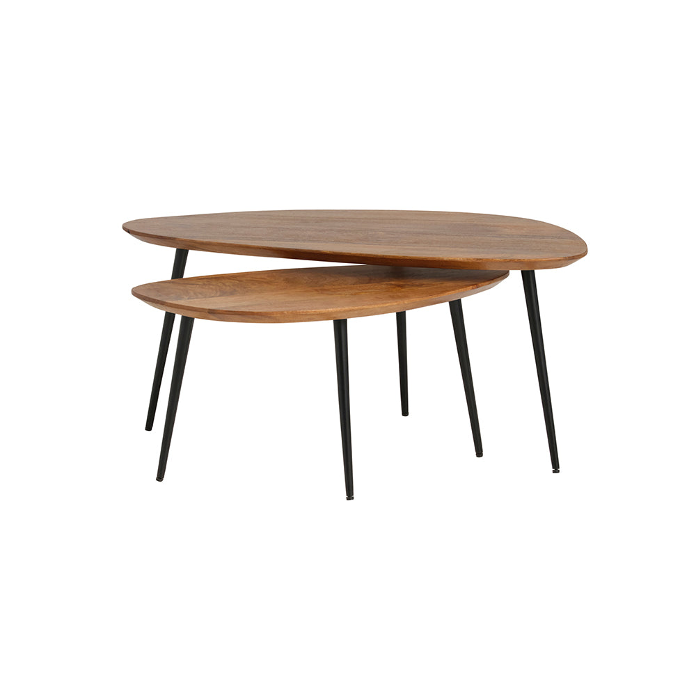 Salontafel - set van 2, organisch, Gember