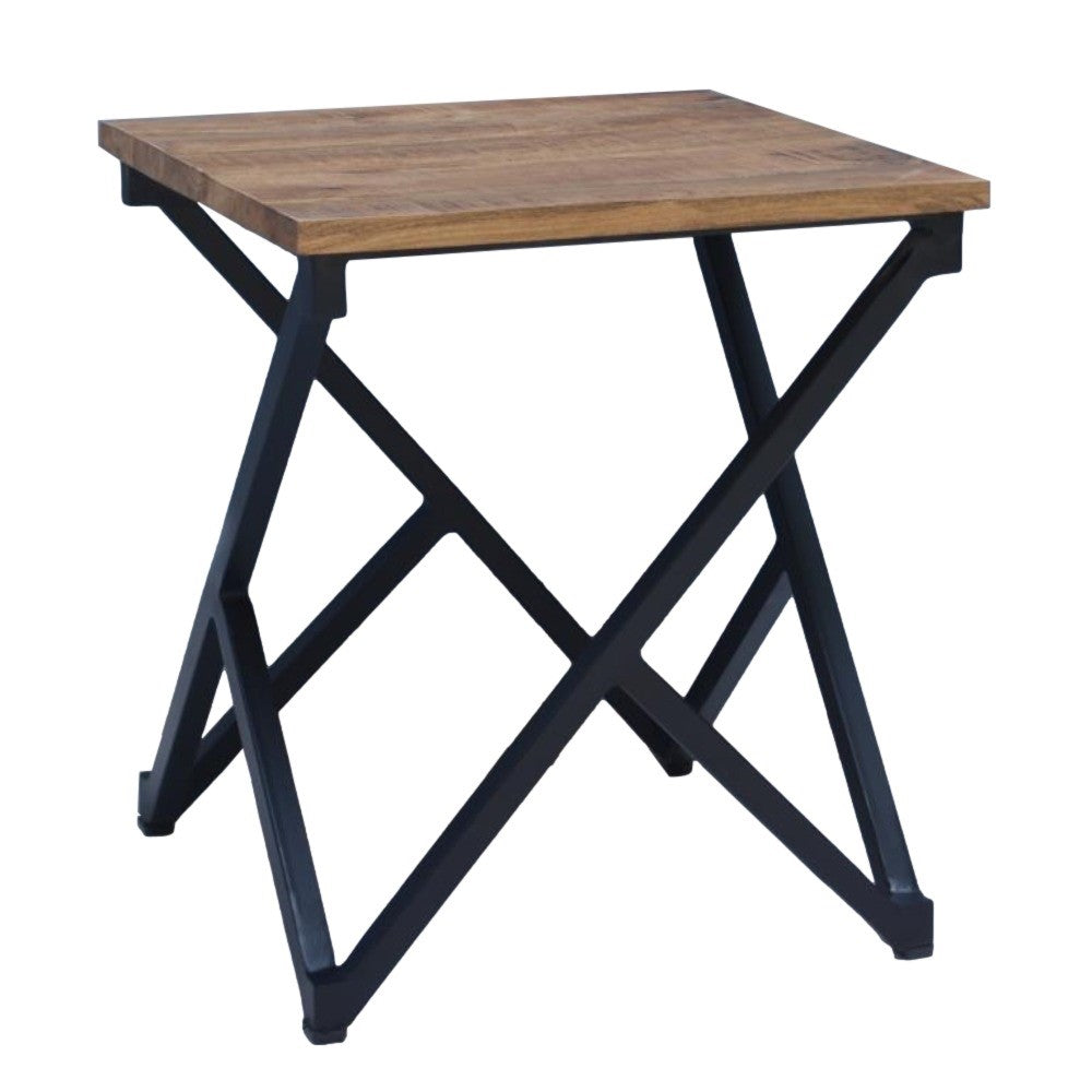 Side table with Diagonal Base