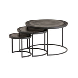 Siena salontafel set van 3, Zwart