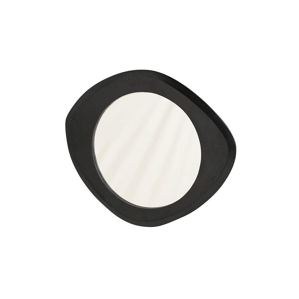 Spiegel 70, geometrisch, Zwart.