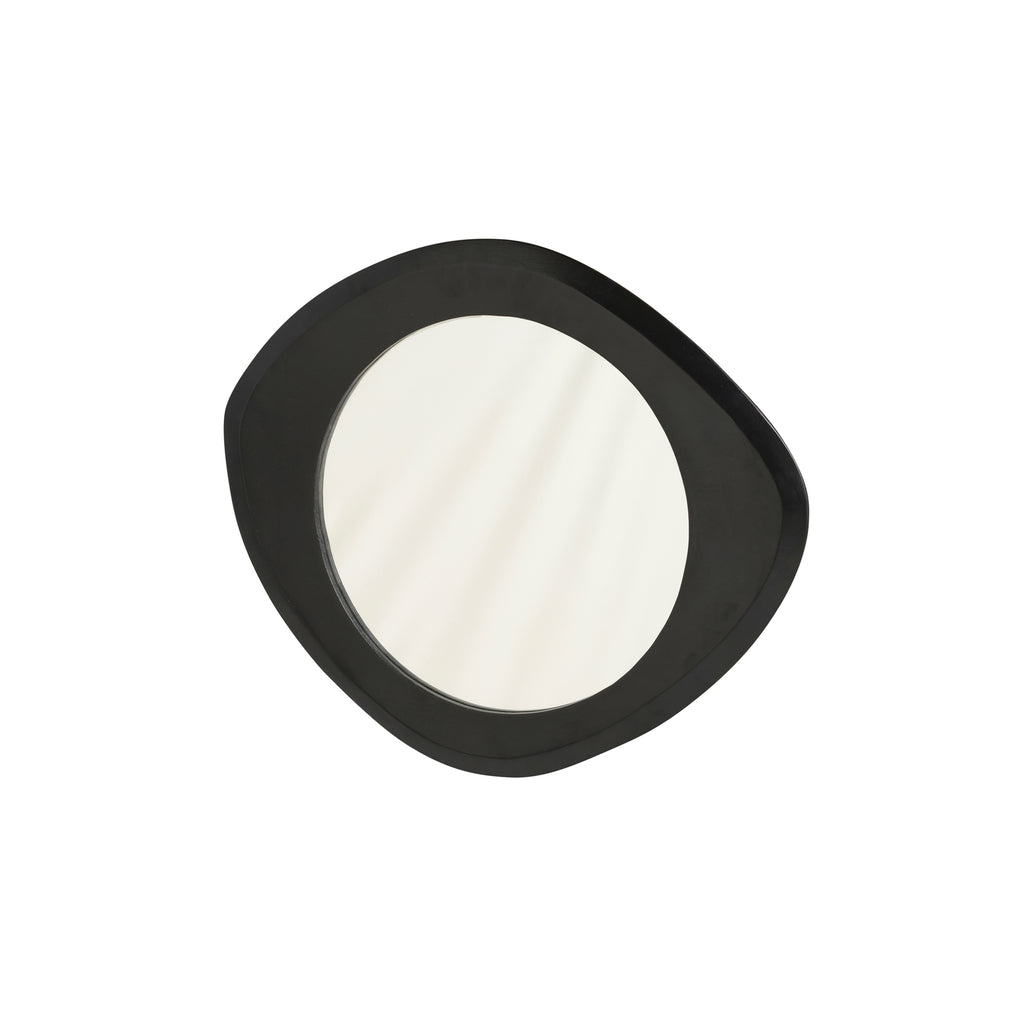 Spiegel 70, geometrisch, Zwart.