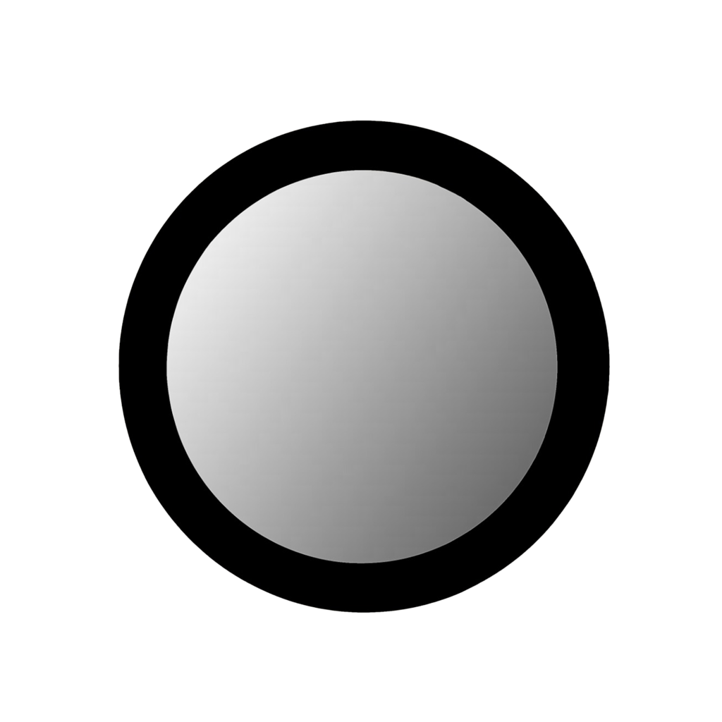 Spiegel Dide | 40 cm | Zwart