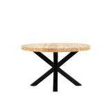 Salontafel Blad Rond Teak 60 4 cm Massief Top