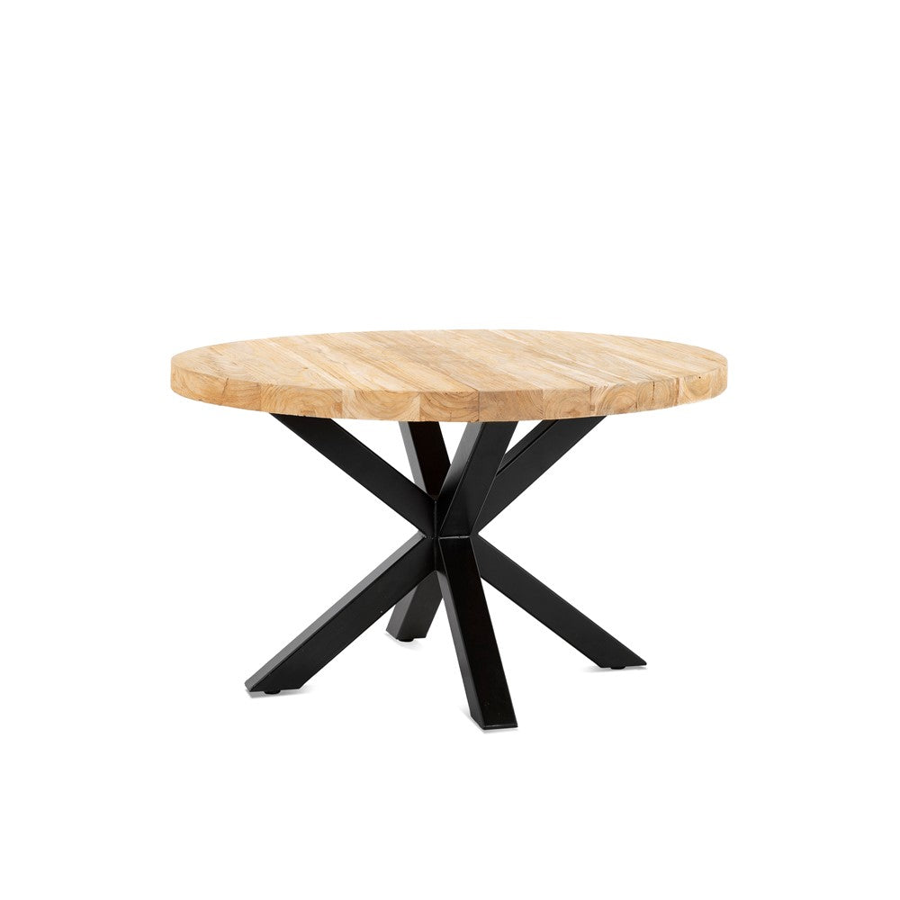 Salontafel Blad Rond Teak 60 4 cm Massief Top