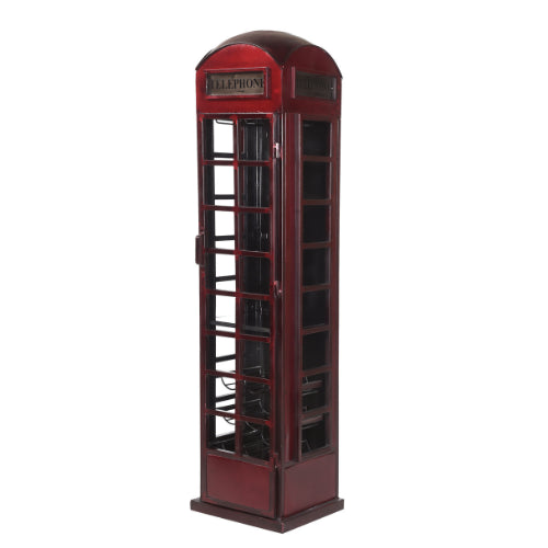 Phone booth wine cabinet