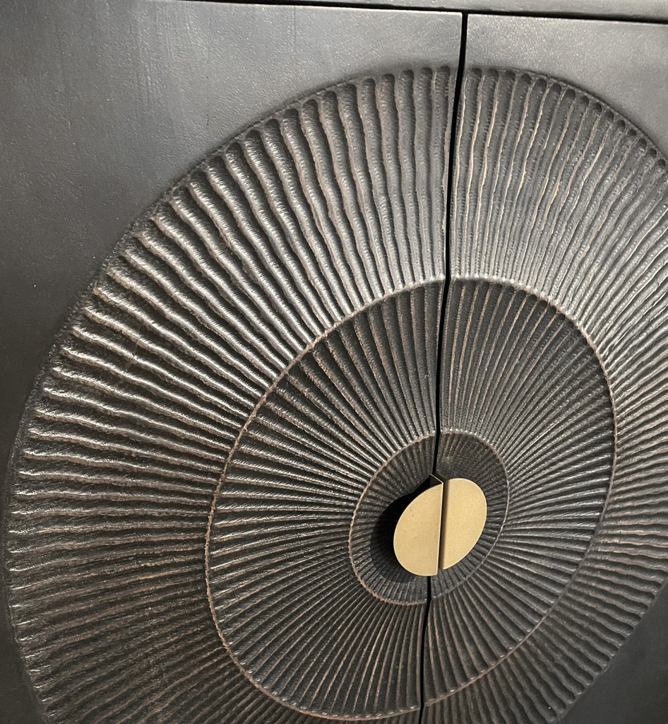 TV cabinet 160 with 2 doors and 2 open compartments