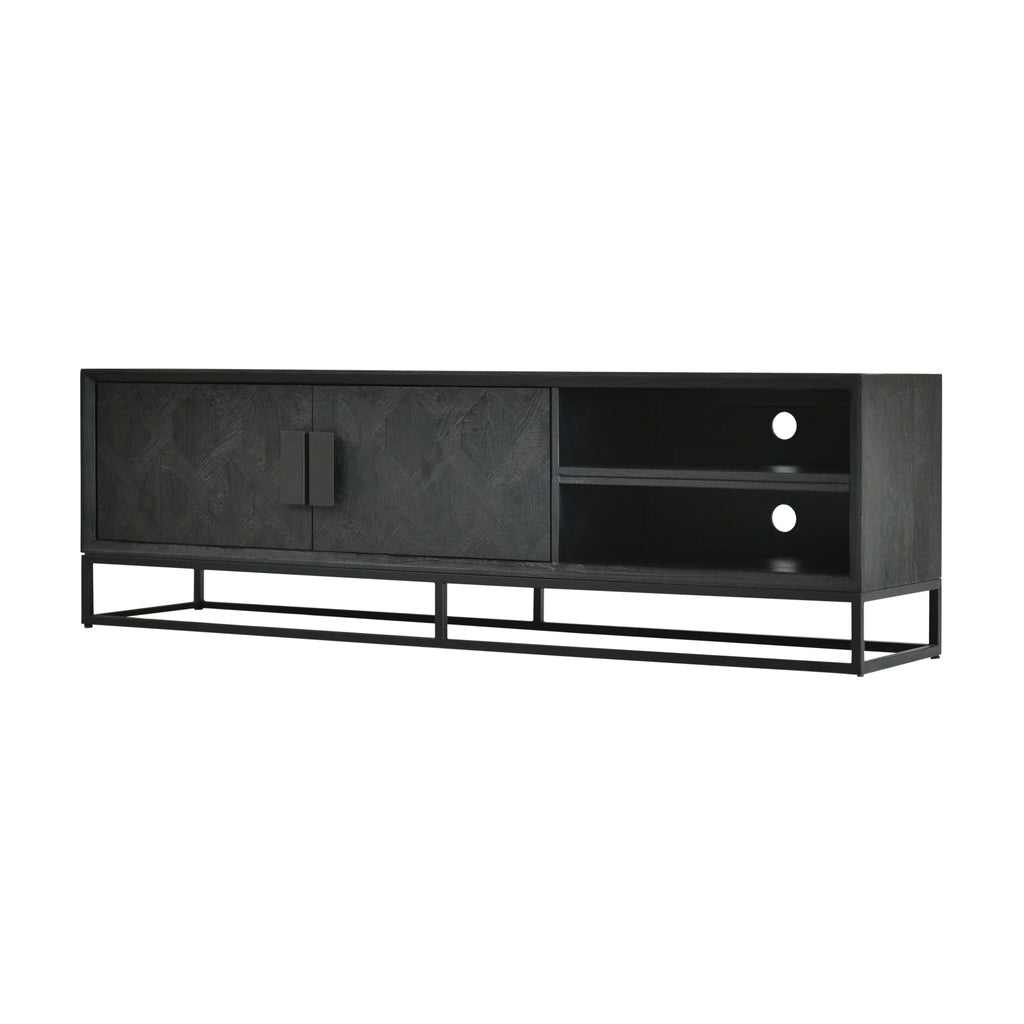TV Cabinet 180 with 2 doors and 2 open compartments
