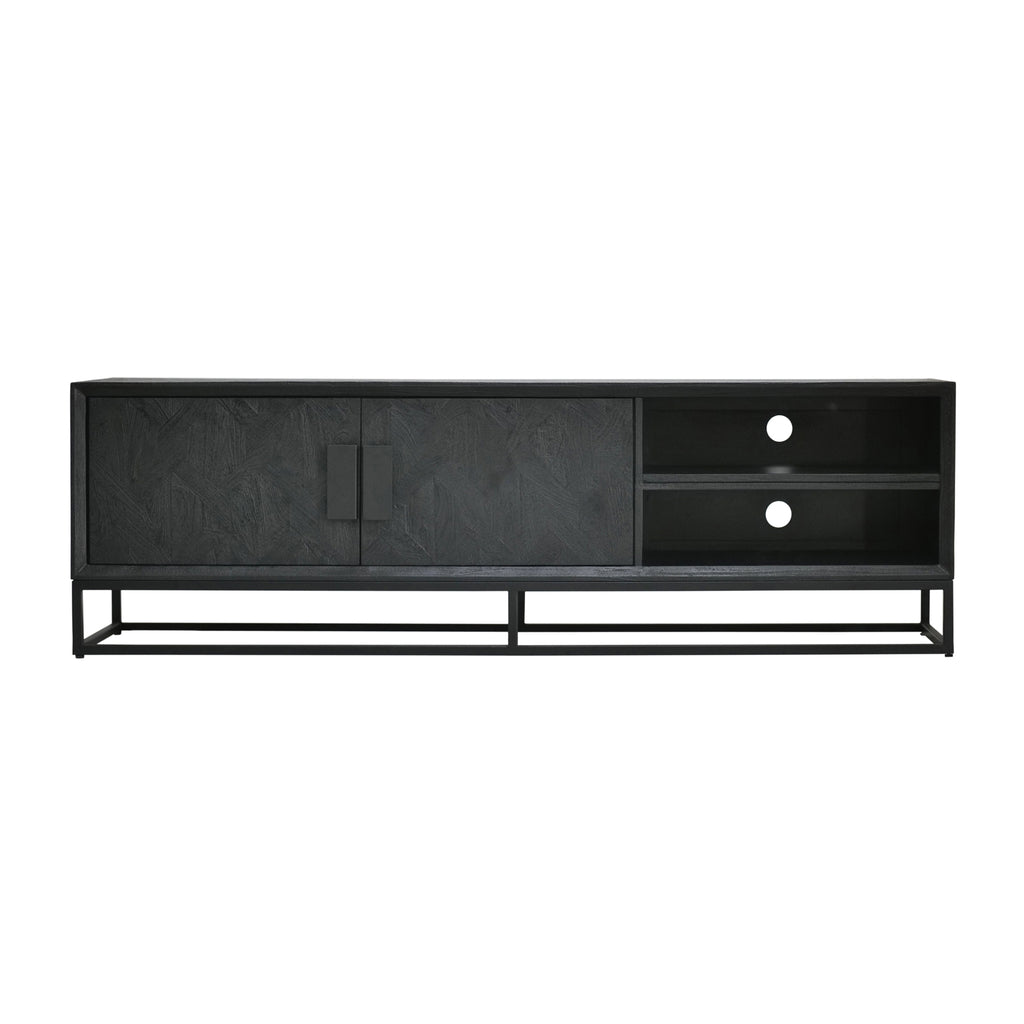 TV Cabinet 180 with 2 doors and 2 open compartments