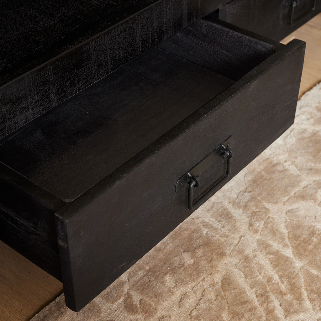 Tv meubel Boaz Zwart | 150 cm